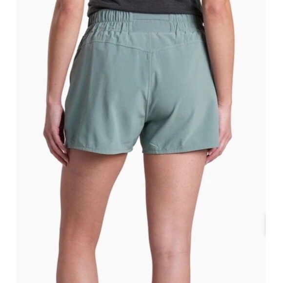 KUHL Women's Vantage Shorts Large  4” Eucalyptus Lightweight Stretch Hiking - Picture 2 of 5